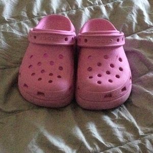Pink Crocs Size Child 12